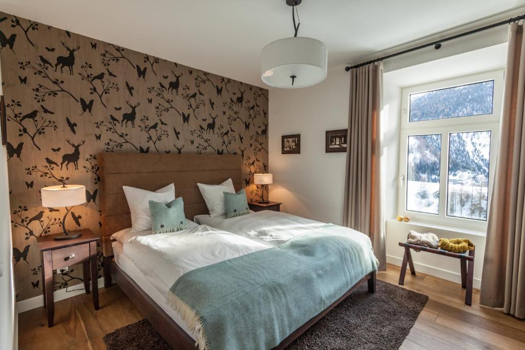 Boutique-Hotel Garni Bellevue Davos Wiesen Kamer foto