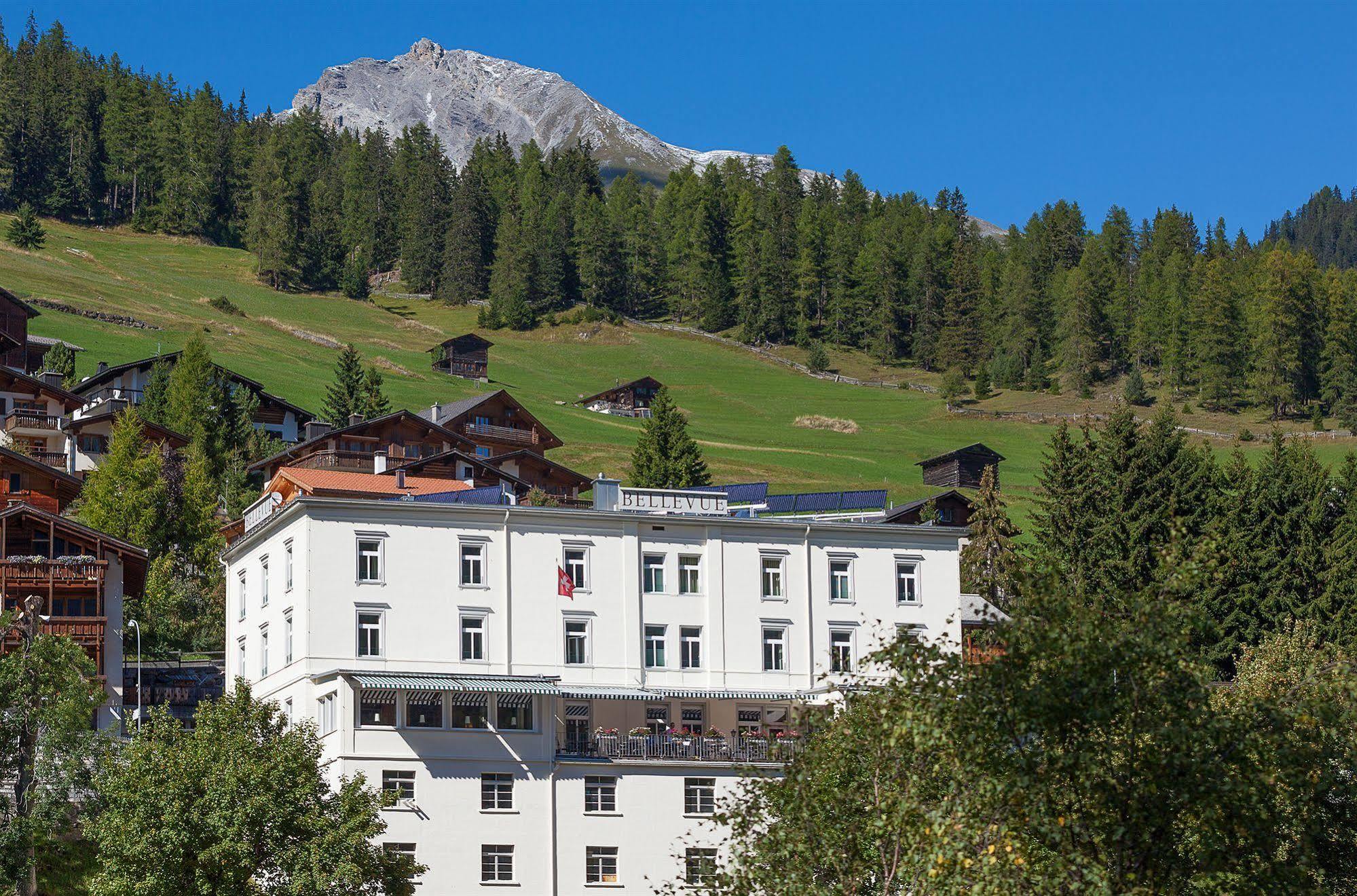 Boutique-Hotel Garni Bellevue Davos Wiesen Buitenkant foto